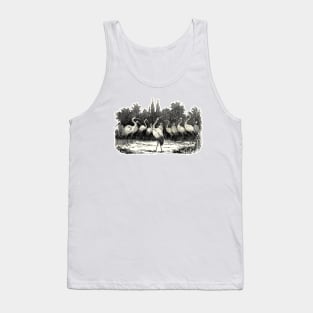 herons in the lake Tank Top